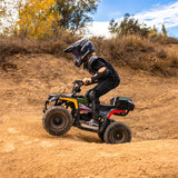 Droyd Animal Electric Youth ATV for Kids Ages 6+ – 15 MPH Off-Road Ride-On Quad with Full Suspension, LFP Battery, Green