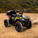 Droyd Animal Electric Youth ATV for Kids Ages 6+ – 15 MPH Off-Road Ride-On Quad with Full Suspension, LFP Battery, Green