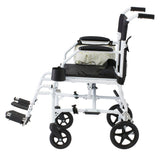 Medline Freedom 3 Transport Wheelchair Lightweight Foldable Chair 300 lb