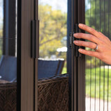 Paragon Siena Aluminum Hardtop Gazebo with Sliding Screen Walls