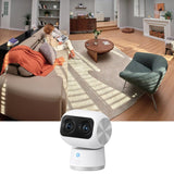 eufy Indoor Cam S350 Wired 4K Dual-Lens Security Camera with 360° Pan & Tilt