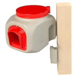 OverEZ Compact Chicken Feeder 2-Pack, No-Waste Poultry Feeders, 24 lb Capacity Each