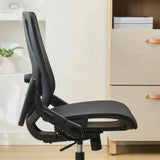 TrueWellness Mesh Office Chair - Ergonomic Adjustable Lumbar Mid Back 300lb Black