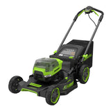 Greenworks 80V 21-Inch Brushless Self-Propelled Lawn Mower – Poly Deck Cordless Mower with Two Batteries and Charger