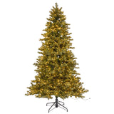 7.5' Pre-Lit Radiant Micro LED with Twinkle Blue-Gray Artificial Christmas Tree