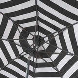 SunVilla 10' Round Solar LED Market Umbrella with Outdura Canopy, Auto-Tilt & 360° Rotation