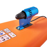 Aqua Marina AMGO 12' Electric Inflatable Paddle Board with Power Fin Propulsion, Sports III Paddle & All-Around Stable Design