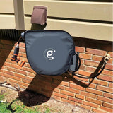 Giraffe Tools 82 ft Retractable Garden Hose Reel with Metal Bracket, Hose Cover & 9-Pattern Nozzle
