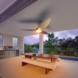 Atomi Smart 60" Wi-Fi Outdoor Ceiling Fan with Color-Changing LED Light