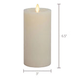 Luminara Flameless Pillar Candle Set of 3 w/ Remote – Real Wax LED Candles