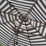 SunVilla 11' Round Cabana Stripe Aluminum Market Umbrella with Sunbrella Fabric