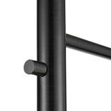 Bridgeport Designs Franklin 3-Light Industrial Floor Lamp – Black Iron Finish with Brass Cage Shades and Vintage LED Edison Bulbs