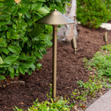 VOLT Low Voltage LED Landscape Lighting Kit, 17 Brass Fixtures with Transformer