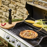 Peugeot Grill to Table 13.4" Ceramic Pizza Stone – Pizza Baking Stone with Raised Rim