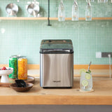 Newair Countertop Nugget Ice Maker, 30 lb/Day Portable Pebble Stainless Steel Machine