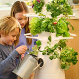 Lettuce Grow Farmstand Nook Indoor Hydroponic Garden System – Grow Up to 20 Herbs, Greens &amp; Vegetables with LED Grow Lights
