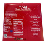 Madi Gran Panettone Italian Holiday Cake with Raisins &amp; Candied Citrus, 2.2 lb.