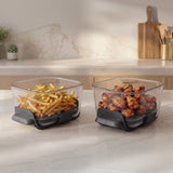 Ninja CRISPi DualZone Glass Air Fryer – 2-Basket Cooking, 8-qt. CRISPi Boost