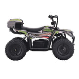 Droyd Animal Electric Youth ATV for Kids Ages 6+ – 15 MPH Off-Road Ride-On Quad with Full Suspension, LFP Battery, Green