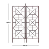 Stylecraft Bronze Steel Construction Foldable Trellis, 48″ L x 72″ H