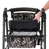 Medline Ultralight Freedom Rolling Walker Rollator w/ Seat & Storage Bags