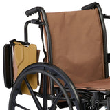 Medline K3 Wheelchair w/ 2 Storage Bags Swing-Back Arms 300 lb Capacity