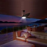 Atomi Smart 60" Wi-Fi Outdoor Ceiling Fan with Color-Changing LED Light