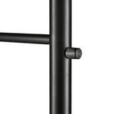 Bridgeport Designs Mendocino 3-Light Black Metal LED Floor Lamp with Gold Interior