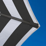 SunVilla 10' Round Solar LED Market Umbrella with Outdura Canopy, Auto-Tilt & 360° Rotation