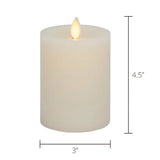 Luminara Flameless Pillar Candle Set of 3 w/ Remote – Real Wax LED Candles