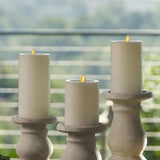 Luminara Flameless Pillar Candle Set of 3 w/ Remote – Real Wax LED Candles