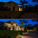 VOLT Low Voltage LED Landscape Lighting Kit, 17 Brass Fixtures with Transformer