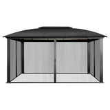 Paragon Siena Aluminum Hardtop Gazebo with Sliding Screen Walls