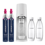 Sodastream Terra Sparkling Water Maker Bundle, 2 CO2 CQC Cylinders & Carbonating
