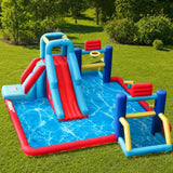 Sportspower Sportcourt Water Slide and Play Arena – Inflatable Backyard Sports Bounce House
