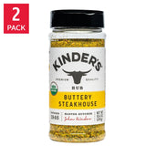 2-Pack Kinder's Organic Buttery Steakhouse Seasoning, 10.4 oz