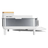 simplehuman Stainless Steel Frame Dish Rack, Swivel Drain Spout & Utensil Holder
