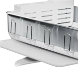 simplehuman Stainless Steel Frame Dish Rack, Swivel Drain Spout & Utensil Holder