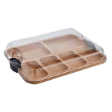 Farberware 11x14 Build-a-Board Bamboo Charcuterie Board, 6 Compartments