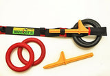 Muckers Ring Toss Game with 4 Natural Rubber Rings, 2 Ground Pegs and Carry Strap