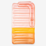 Funsicle 6ft Sofa Bed Lounge Inflatable Pool Float, Transparent Rose Pink Pool Lounger