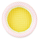 Funsicle 4ft Rainbow Checkered Inflatable Kiddie Pool with Cushioned Base