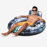 Funsicle Sierra Blue River Inflatable Lounge – 4 ft River Float with Mesh Seat