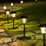 GIGALUMI 6 Pack Solar Pathway Lights – 14.4 lm LED Garden Lights