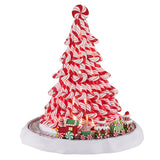 Mr. Christmas 9" Peppermint Tree with Animated Train, LED Lights & 15 Christmas Carols