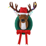 Mr. Christmas 17" Animated Singing Reindeer Head with LED Antlers, Motion Activation & 6-Hour Timer