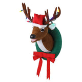 Mr. Christmas 17" Animated Singing Reindeer Head with LED Antlers, Motion Activation & 6-Hour Timer