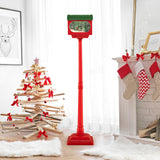 Costway 59" Musical Christmas Street Lamp, Sound-Activated Snow Globe with Detachable Mailbox Lantern
