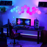 GE Cync Dynamic Effects Smart LED Hexagon Light Panels, 7-Pack, Full Color with Music Sync