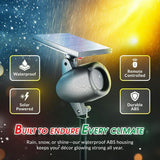 Bell + Howell Startastic Solar Laser Christmas Projector, Red & Green Star Shower, Remote Control